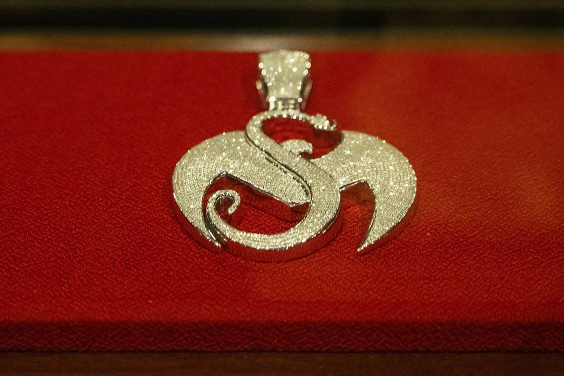 Strange Music floor medallion and campus branding