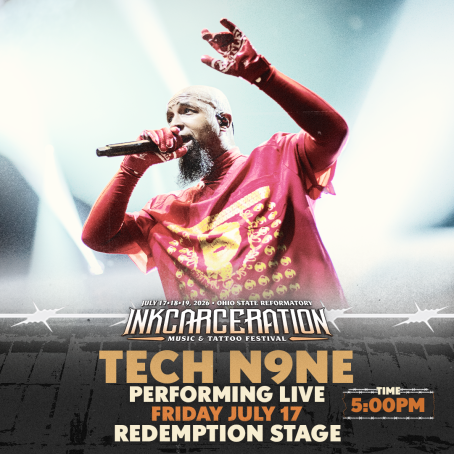 Get Tickets Now To See Tech N9ne Live The Inkcarceration Music & Tattoo Festival This July!
